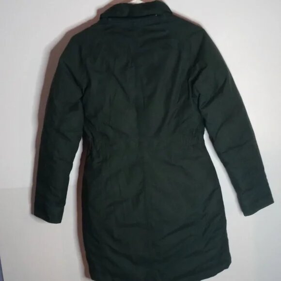 The North Face Dark Green Women's Lg Goose Down Parka With Removable Hood - Picture 3 of 3